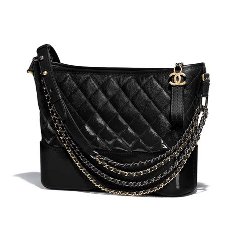 chanel gabrielle hobo used|Chanel Gabrielle Hobo Quilted Goatskin and Patent Medium.